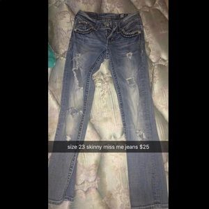 size 23 skinny miss me jeans